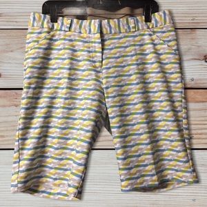 Peter Millar Patterned Bermuda Active Golf Shorts